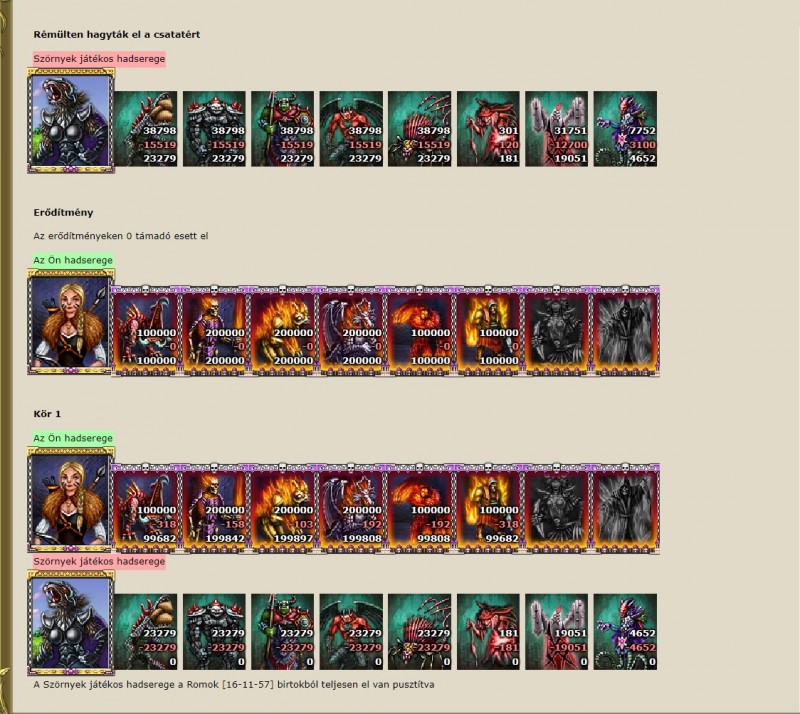 3 A csata első és egyben utolsó köre.